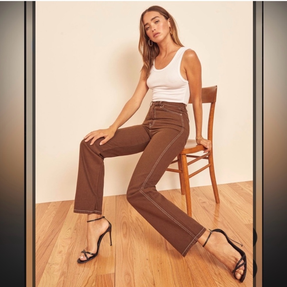 Reformation Straight-Leg Jeans